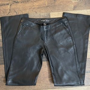 Leather Pants / Joseph Israel Sz 4 Black